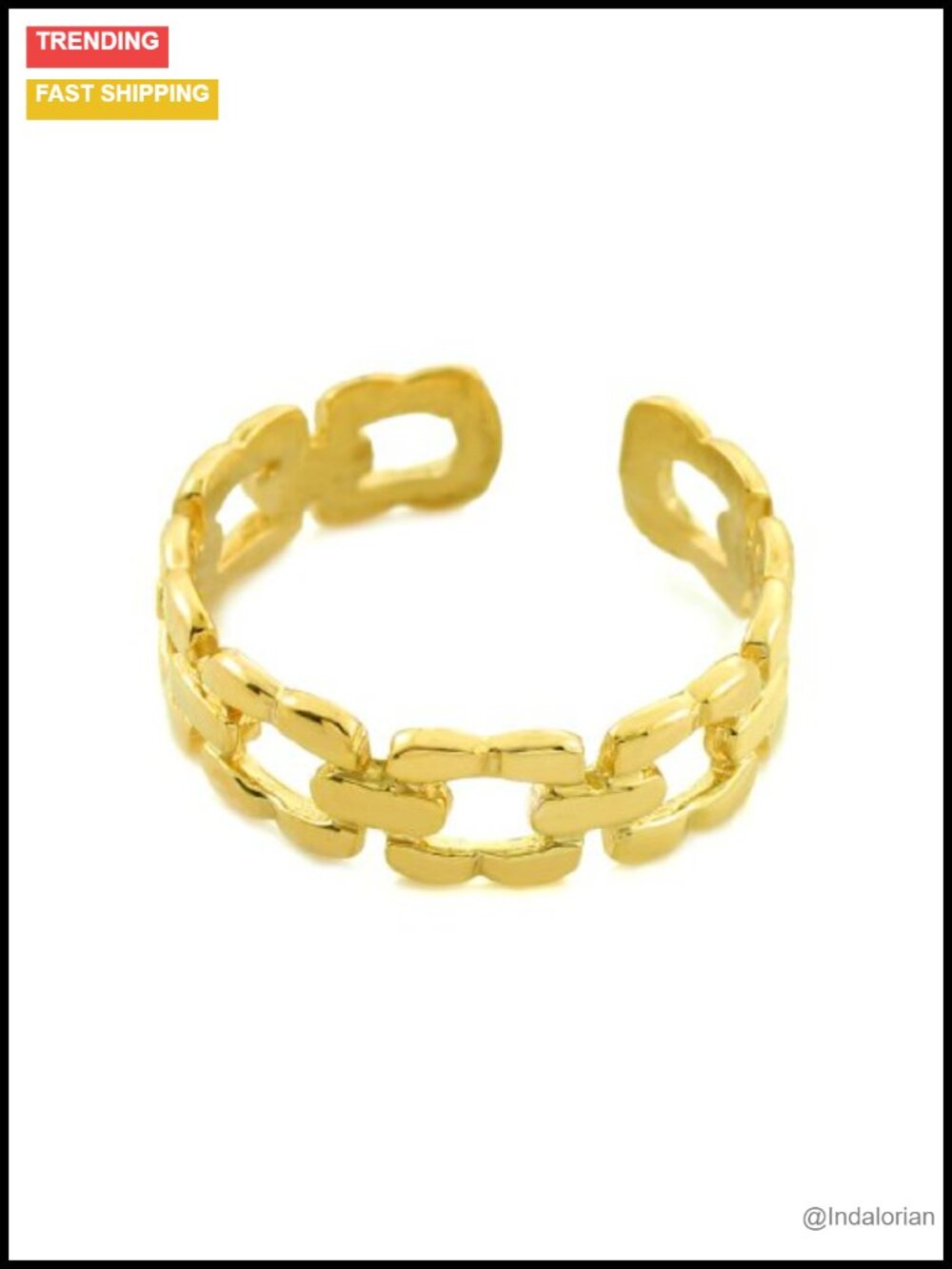 10k Gold Solid Toe Ring for Women - Handcrafted in USA